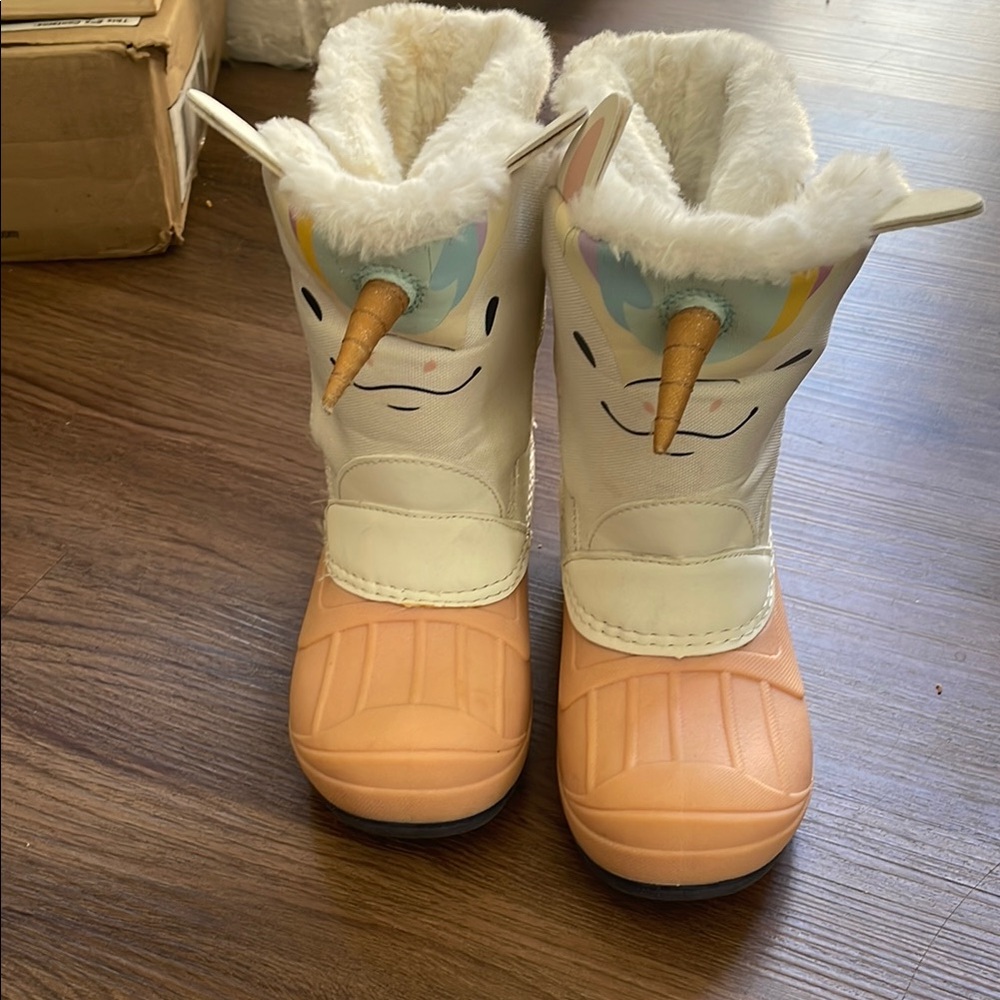 Jack & Cat Toddlers Girl Faux Fur Boots Size 12